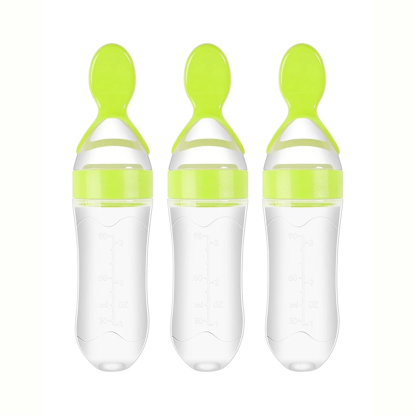Alimentador de Silicone para Bebê 90ml – Colher Dosadora para Papinhas e Frutinhas