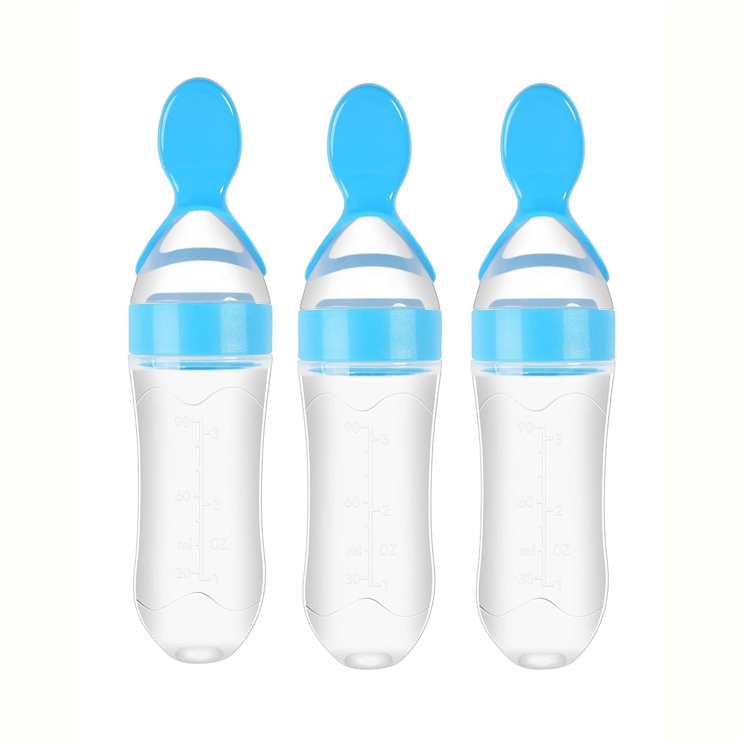 Alimentador de Silicone para Bebê 90ml – Colher Dosadora para Papinhas e Frutinhas