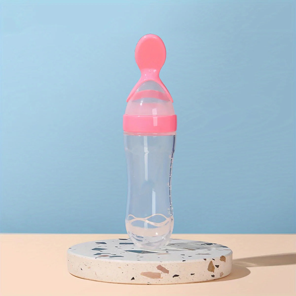 Alimentador de Silicone para Bebê 90ml – Colher Dosadora para Papinhas e Frutinhas