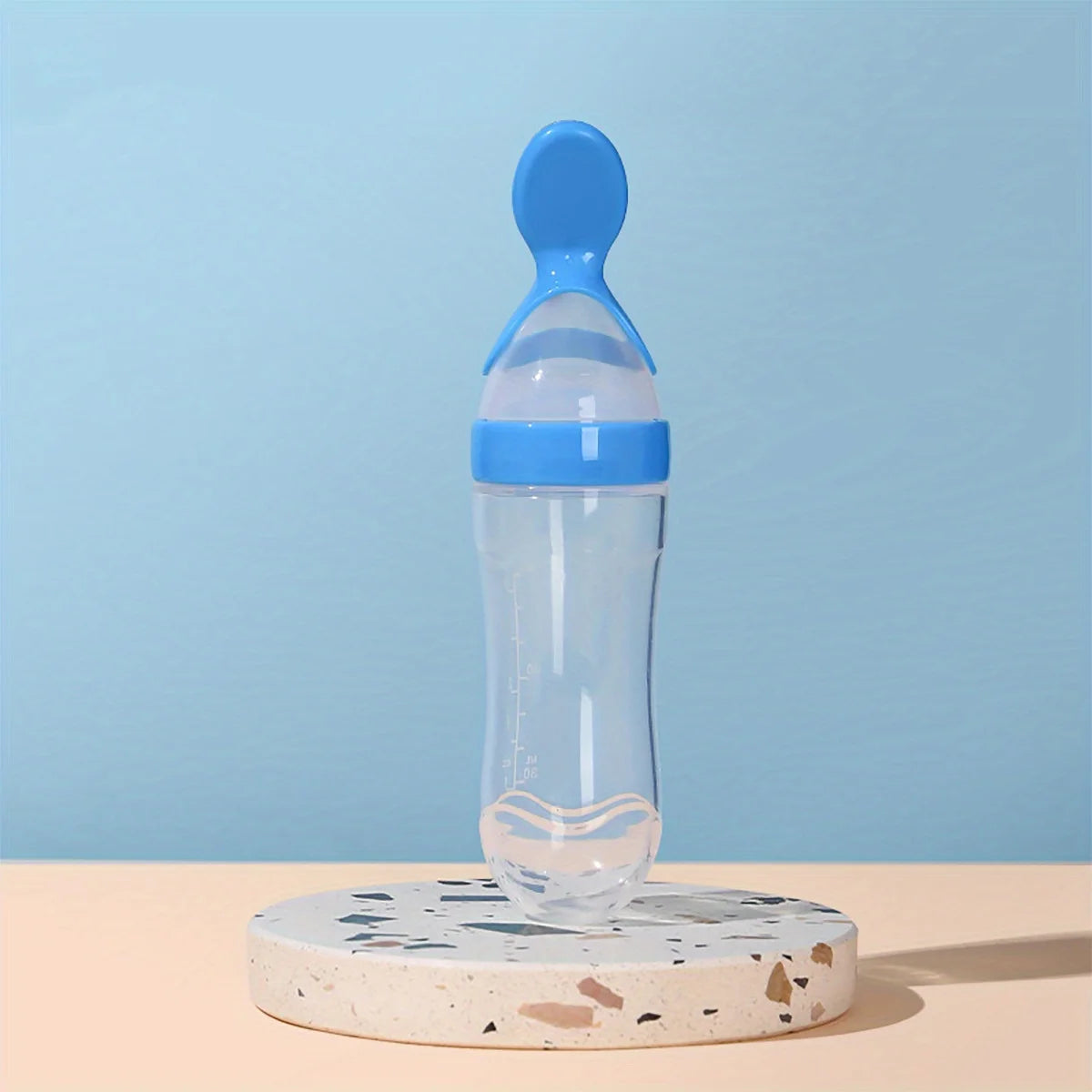 Alimentador de Silicone para Bebê 90ml – Colher Dosadora para Papinhas e Frutinhas