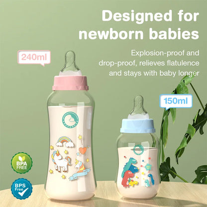 Mamadeira Anticólica Bico Largo – 150ml ou 240ml | Livre de BPA